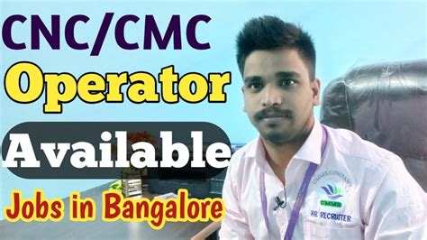 Salary: Cnc Machine Operator in Bangalore, India 2024